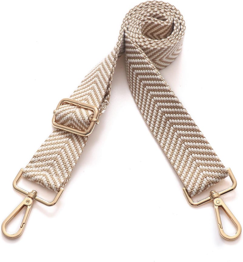 S-Jacorry Purse Strap Replacement Crossbody Wide Shoulder Strap Adjustable Canvas Straps Handbag Strap Replacement Belts - Image 2